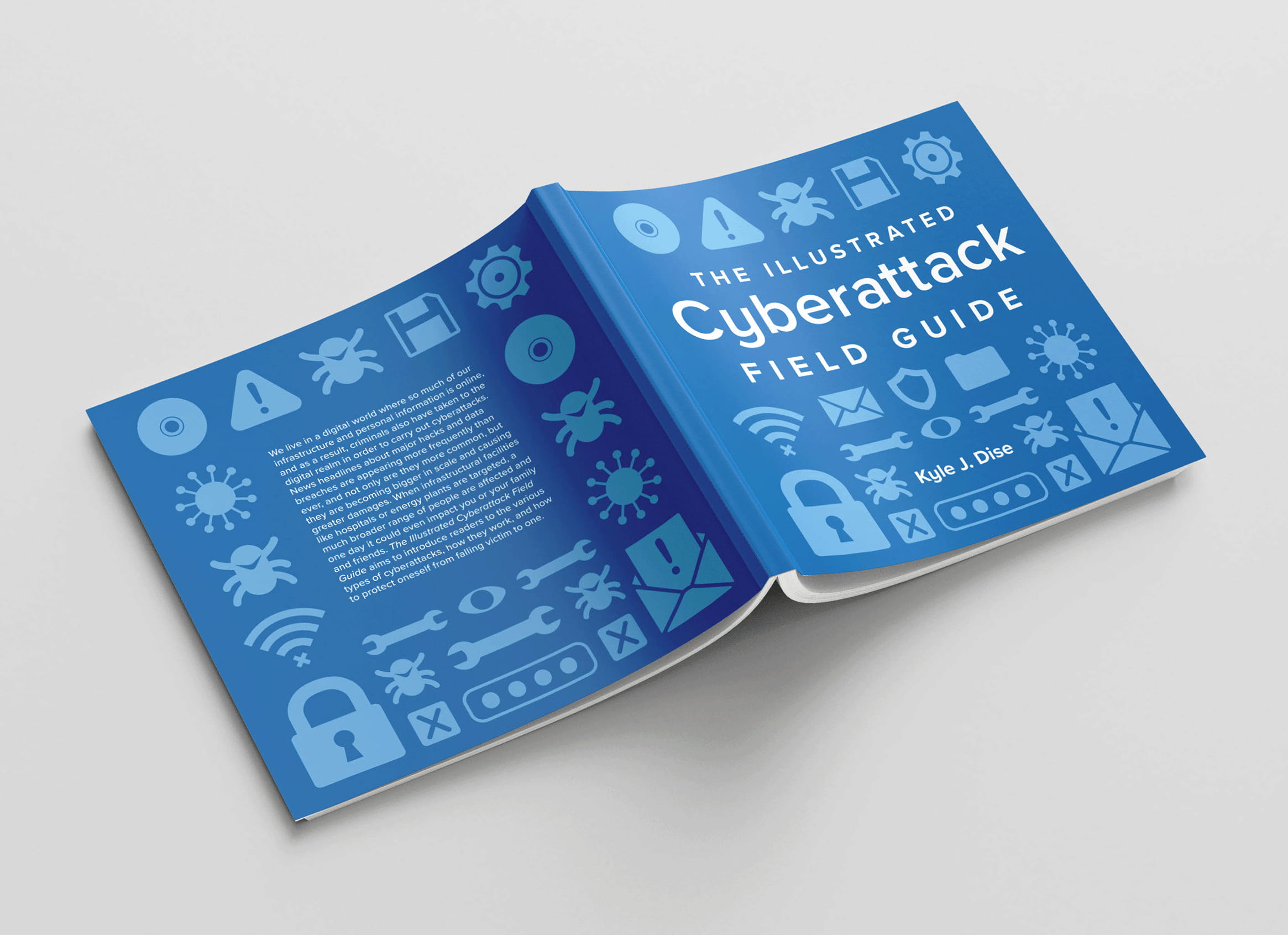 Front and back cover of The Illustrated Cyberattack Field Guide