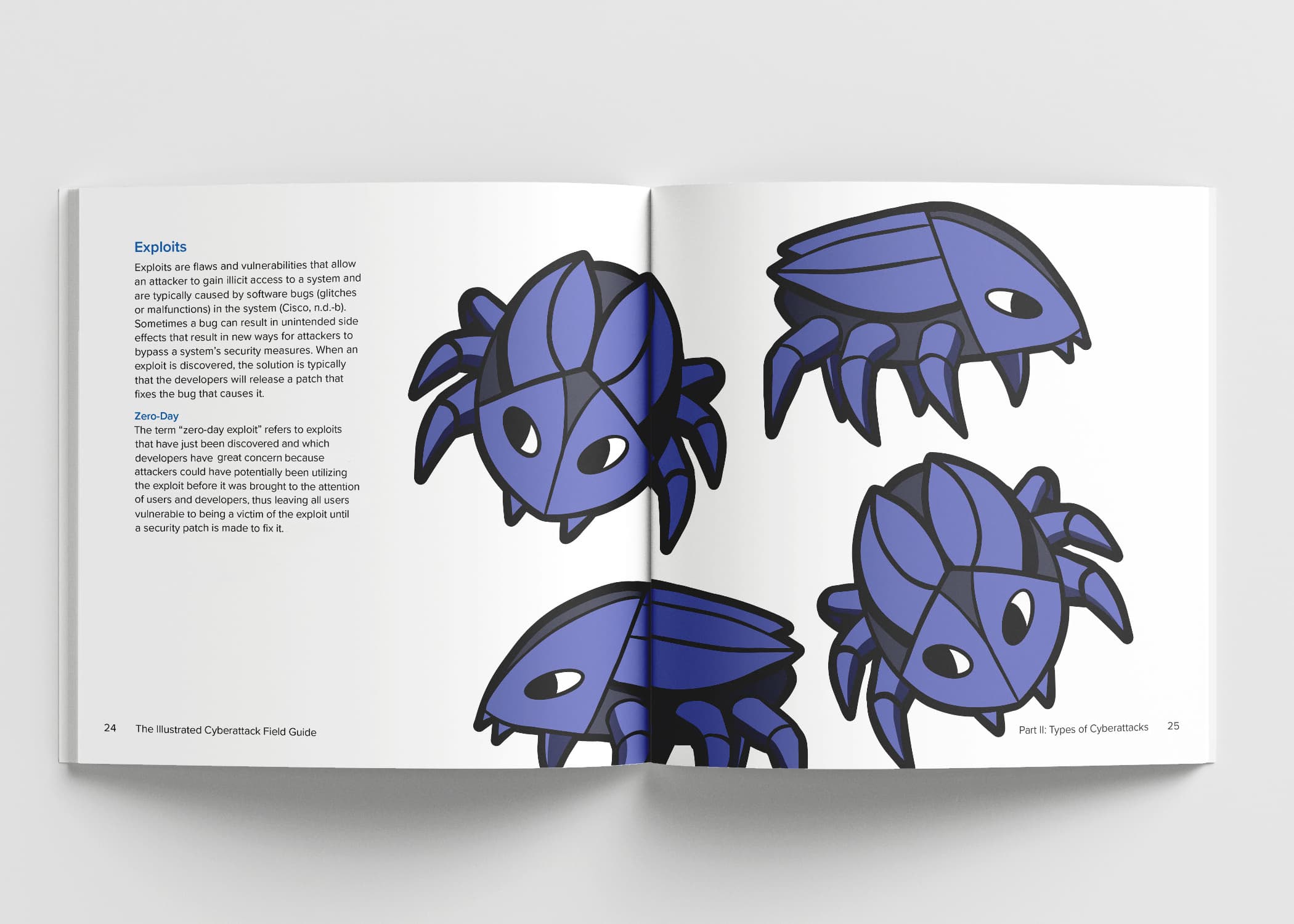 Illustrated page spread from the Illustrated Cyberattack Field Guide