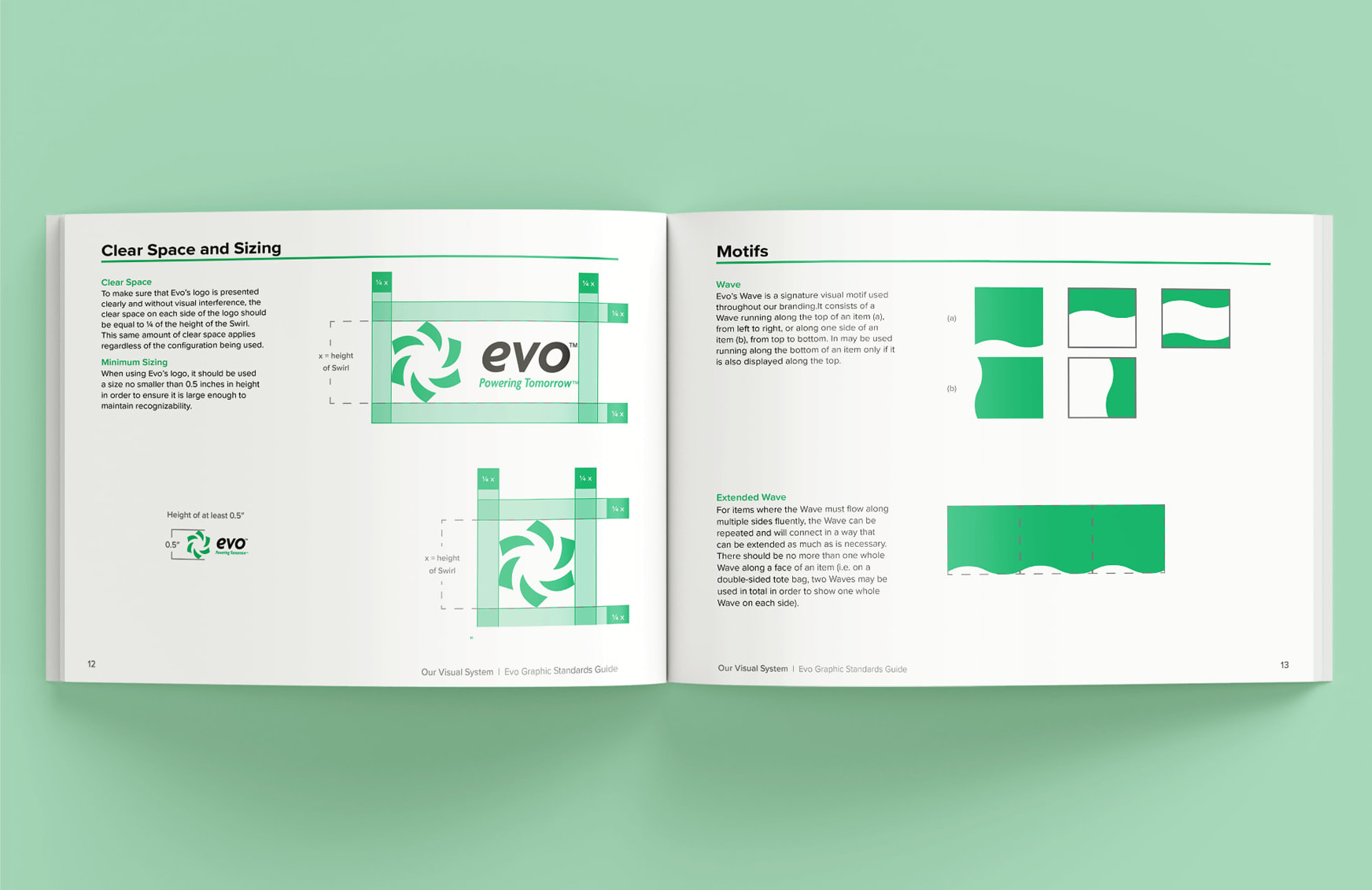 Evo Graphic Standards Guide Pages